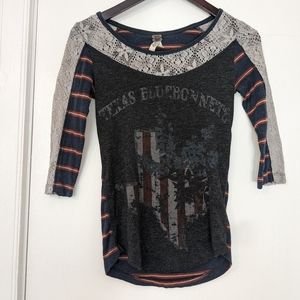 Free People Texas bluebonnets top